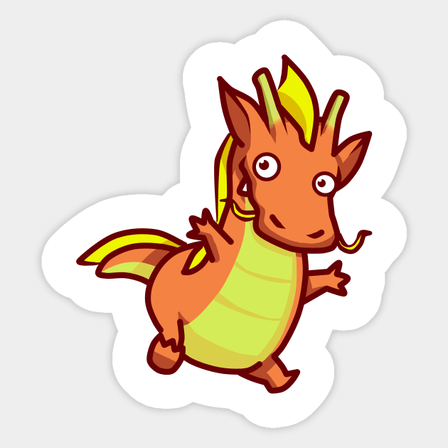Crazy dragon Sticker by Candy Store